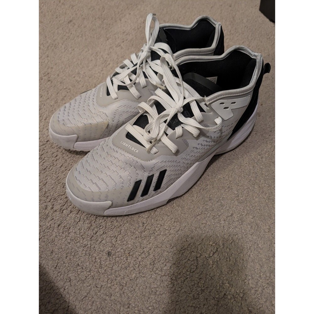 Size 13 - adidas D.O.N. Issue #4 White Grey mens sneak shoes